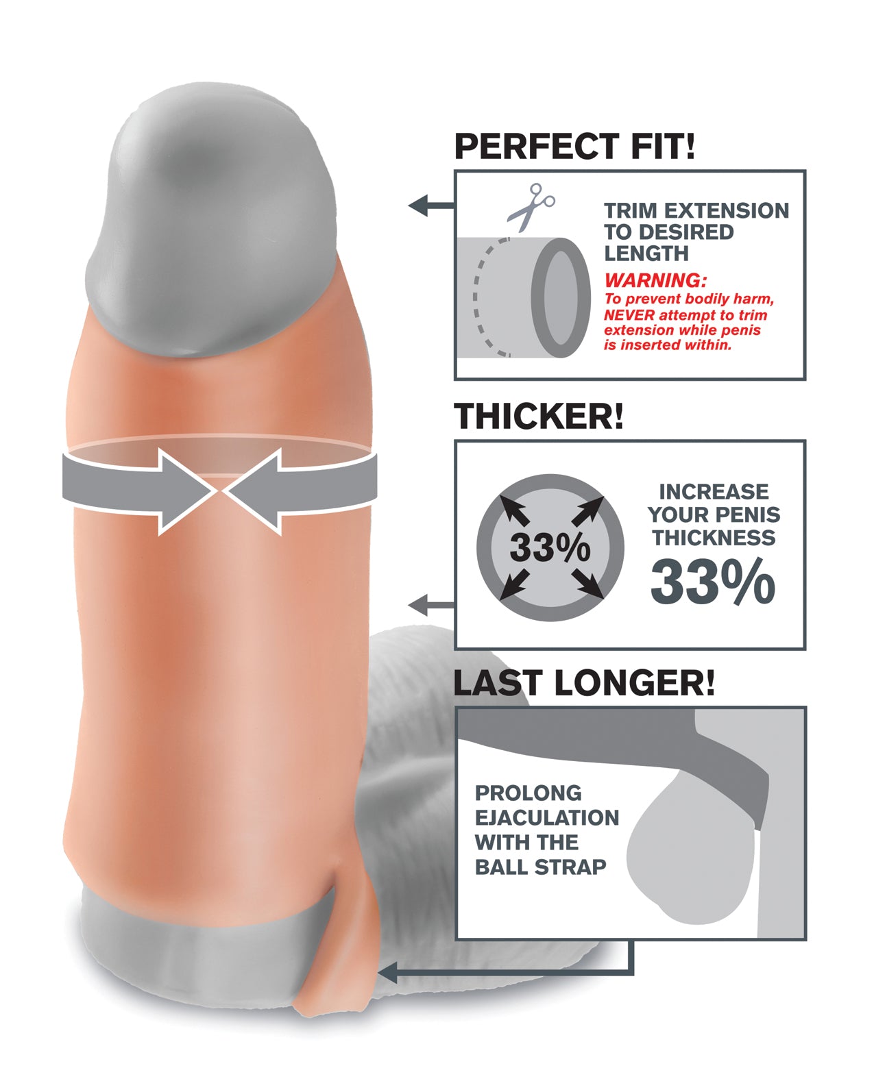 Fantasy X-tensions Fantasy X-tensions Real Feel Enhancer XL - Flesh
