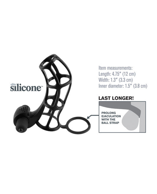 Fantasy X-tensions Fantasy X-tensions Deluxe Silicone Power Cage - Black