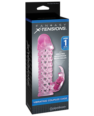 Fantasy X-tensions Fantasy X-tensions Vibrating Couples Cage - Pink