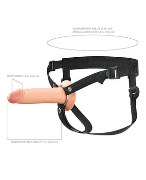 Fantasy X-tensions Fantasy X-tensions Elite 7" Silicone Hollow Strap-on - Light - Image 4