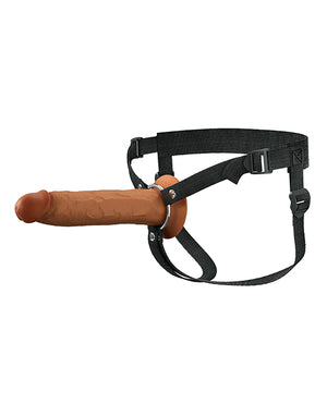 Fantasy X-Tensions Elite 9" Silicone Hallow Strap-On Dual Density - Brown