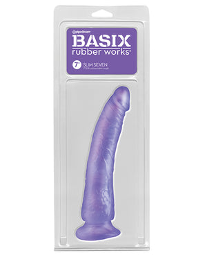 Basix Rubber Works Basix Rubber Works 7" Slim Dong - Purple