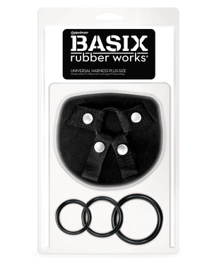 Basix Rubber Works Basix Rubber Works Universal Harness Plus Size - Black - Image 3