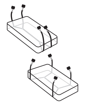 Fetish Fantasy Limited Edition Fetish Fantasy Limited Edition Wraparound Mattress Restraints - Black - Image 2