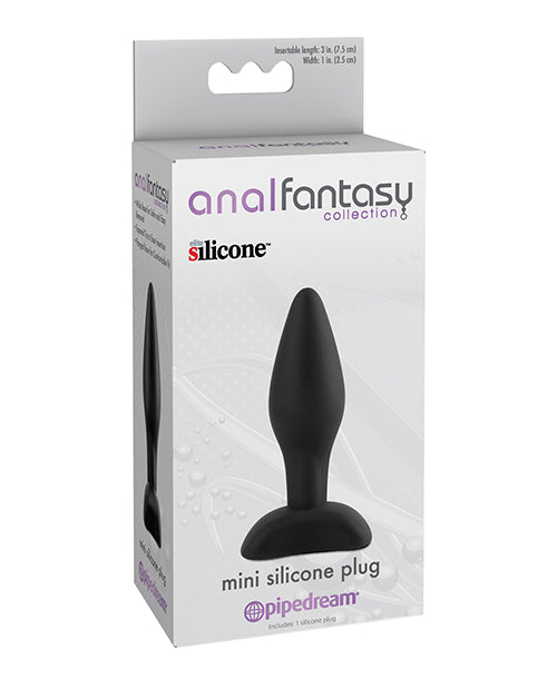 Anal Fantasy Collection Anal Fantasy Collection Mini Silicone Plug - Black