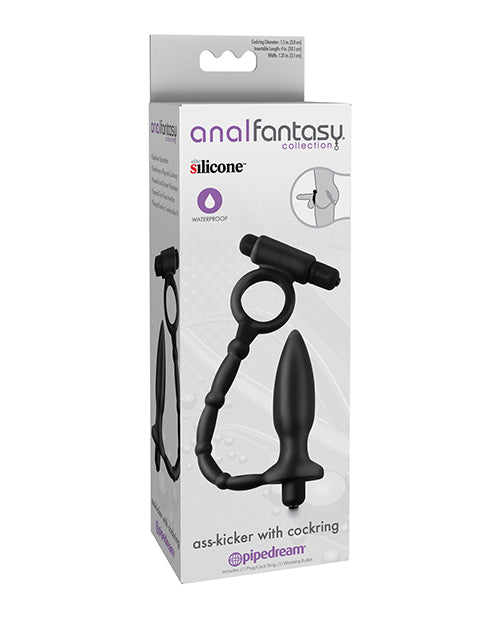 Anal Fantasy Collection Anal Fantasy Collection Ass Kicker w/Cockring - Black