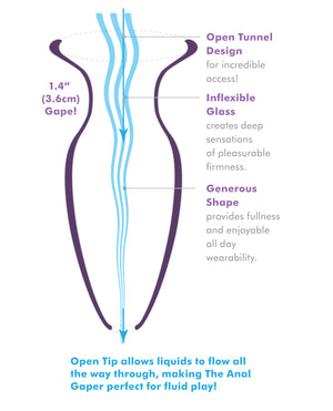 Anal Fantasy Elite Collection Anal Fantasy Elite Collection Mega Anal Glass Gaper - Clear - Image 3