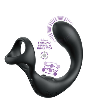 Anal Fantasy Elite Collection Anal Fantasy Elite Ass-Gasm Taint-Alizer P-Spot Vibrator - Black - Image 5
