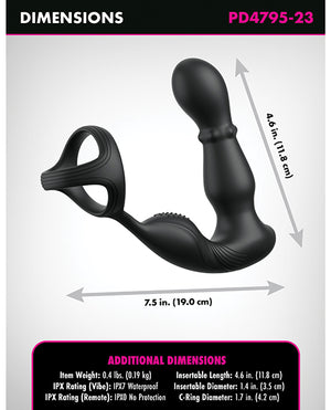 Anal Fantasy Elite Collection Anal Fantasy Elite Ass-Gasm Slide &amp; Glide P-Spot Stimulator - Black - Image 4