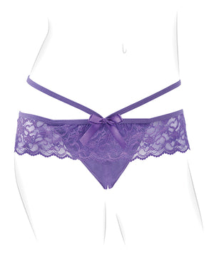 Fantasy For Her Fantasy For Her Crotchless Panty Thrill Her - Purple - Image 3