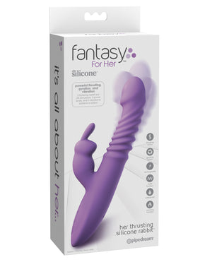 Fantasy For Her Fantasy For Her Ultimate Thrusting Silicone Rabbit - Purple - Image 3