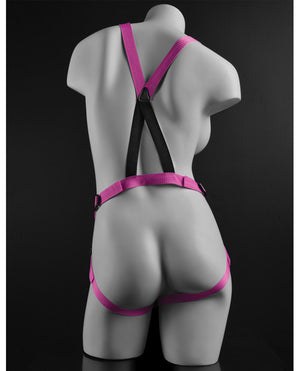 Dillio Dillio 7" Strap-On Suspender Harness Set - Pink - Image 2