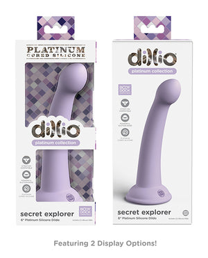 Dillio Dillio Platinum 6" Secret Explorer Silicone Dildo - Purple - Image 5