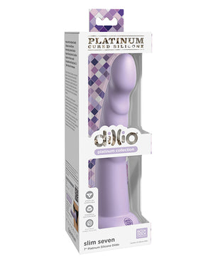 Dillio Dillio Platinum 7" Slim Seven Silicone Dildo - Purple