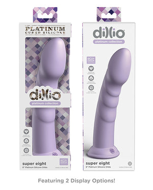 Dillio Dillio Platinum 8" Super Eight Silicone Dildo - Purple - Image 5