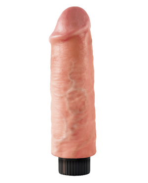 King Cock King Cock 6" Vibrating Cock - Flesh - Image 4