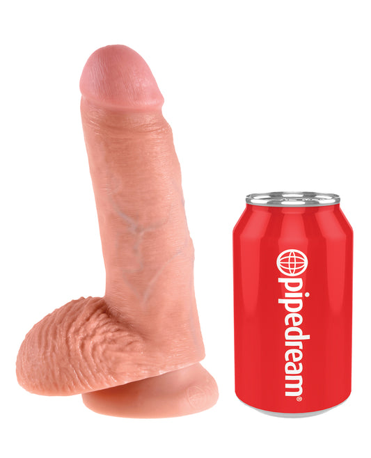 King Cock King Cock 7" Cock w/Balls - Flesh - Image 2