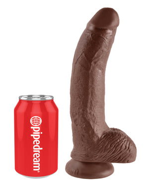 King Cock King Cock 9" Cock w/Balls - Brown - Image 5