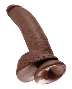 King Cock King Cock 9" Cock w/Balls - Brown - Image 3
