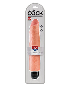 King Cock King Cock 10" Vibrating Stiffy - Flesh
