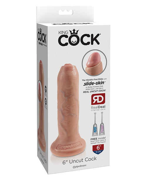 King Cock King Cock 6" Uncut Dildo - Flesh - Image 2