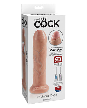 King Cock King Cock 7" Uncut Dildo - Flesh - Image 3