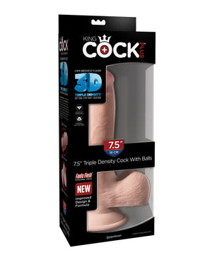 King Cock King Cock Plus 7.5" Triple Density Cock w/Balls - Image 3