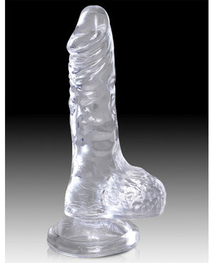 King Cock King Cock Clear 4" Cock w/Balls