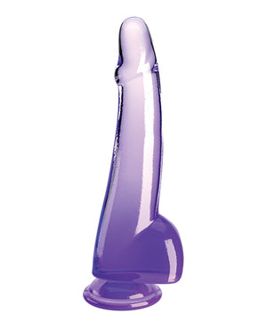 King Cock King Cock Clear 10" Cock w/Balls - Purple - Image 2