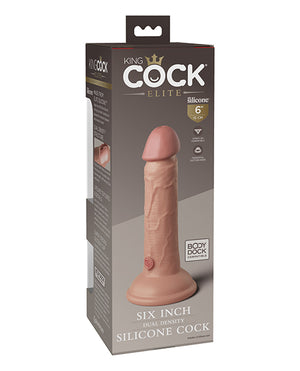King Cock Elite King Cock Elite 6" Dual Density Silicone Cock - Light - Image 3