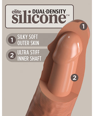 King Cock Elite King Cock Elite 7" Dual Density Silicone Cock - Tan - Image 5