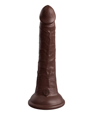 King Cock Elite King Cock Elite 7" Dual Density Silicone Cock - Brown - Image 3