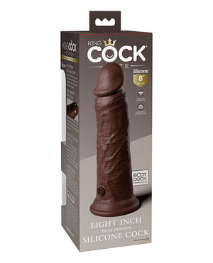 King Cock Elite King Cock Elite 8" Dual Density Silicone Cock - Brown - Image 4
