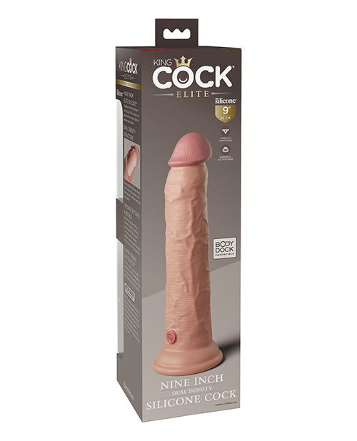 King Cock Elite King Cock Elite 9" Dual Density Silicone Cock - Light