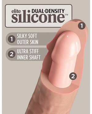 King Cock Elite King Cock Elite 9" Dual Density Silicone Cock - Light - Image 5