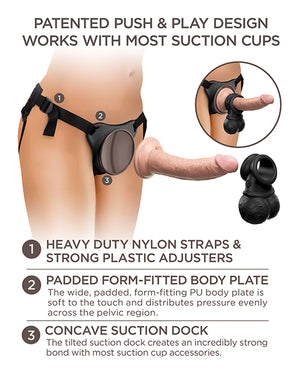 King Cock Elite King Cock Elite Ultimate Vibrating Silicone Body Dock Kit w/Remote - Image 5