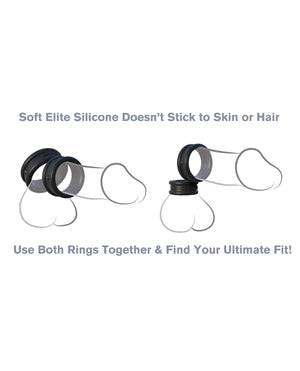Fantasy C-Ringz Fantasy C-Ringz Max Width Silicone Rings - Black - Image 3