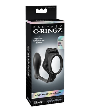 Fantasy C-Ringz Fantasy C-Ringz Rock Hard Ass-Gasm Vibrating Ring - Black - Image 3
