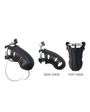 Fantasy C-Ringz Fantasy C-Ringz Hardcore Silicone Cock Blocker - Black - Image 3