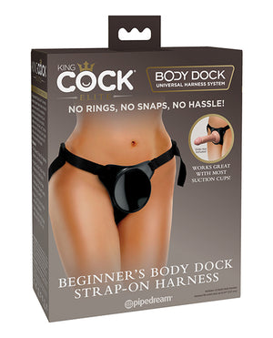King Cock Elite King Cock Elite Beginner's Body Dock Strap On Harness - Black - Image 2
