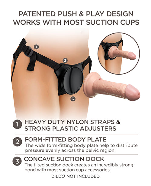 King Cock Elite King Cock Elite Beginner's Body Dock Strap On Harness - Black