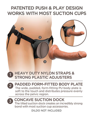 King Cock Elite King Cock Elite Comfy Body Dock Strap On Harness - Black - Image 5