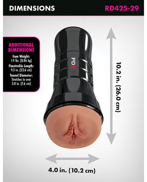 PDX Extreme PDX Extreme Wet Pussies Super Luscious Lips XXL Stroker - Brown - Image 5