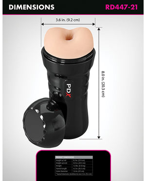 PDX Extreme PDX Extreme Wet Bussies Super Bangin' Butthole Stroker - Light - Image 2
