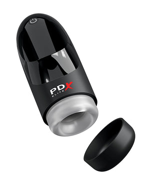 PDX Elite PDX Elite Hydrogasm Vibrating Stroker - Frosted/Black - Image 4