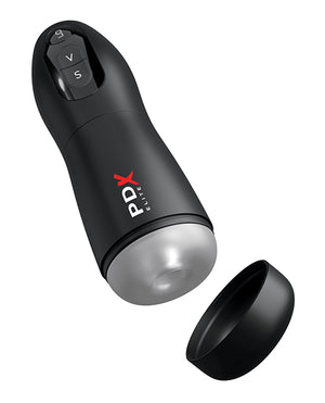 PDX Elite PDX Elite Suck-O-Matic Vibrating Stroker - Frosted/Black - Image 4