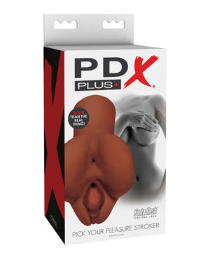 PDX Plus PDX Plus Pick Your Pleasure Stroker - Brown - Image 2