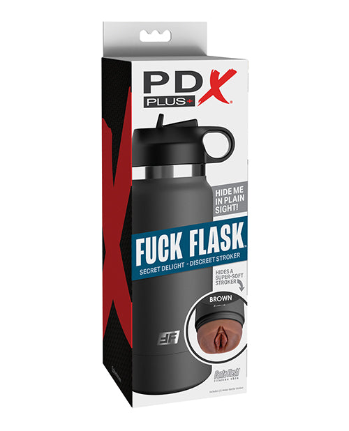 PDX Plus PDX Plus Fuck Flask Secret Delight Stroker - Brown/Grey - Image 2