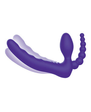 Pegasus Pegasus 7" Strapless Strap On w/Remote - Purple - Image 5