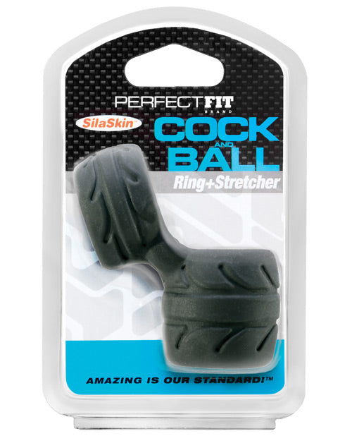 Perfect Fit Perfect Fit SilaSkin Cock &amp; Ball Ring - Black